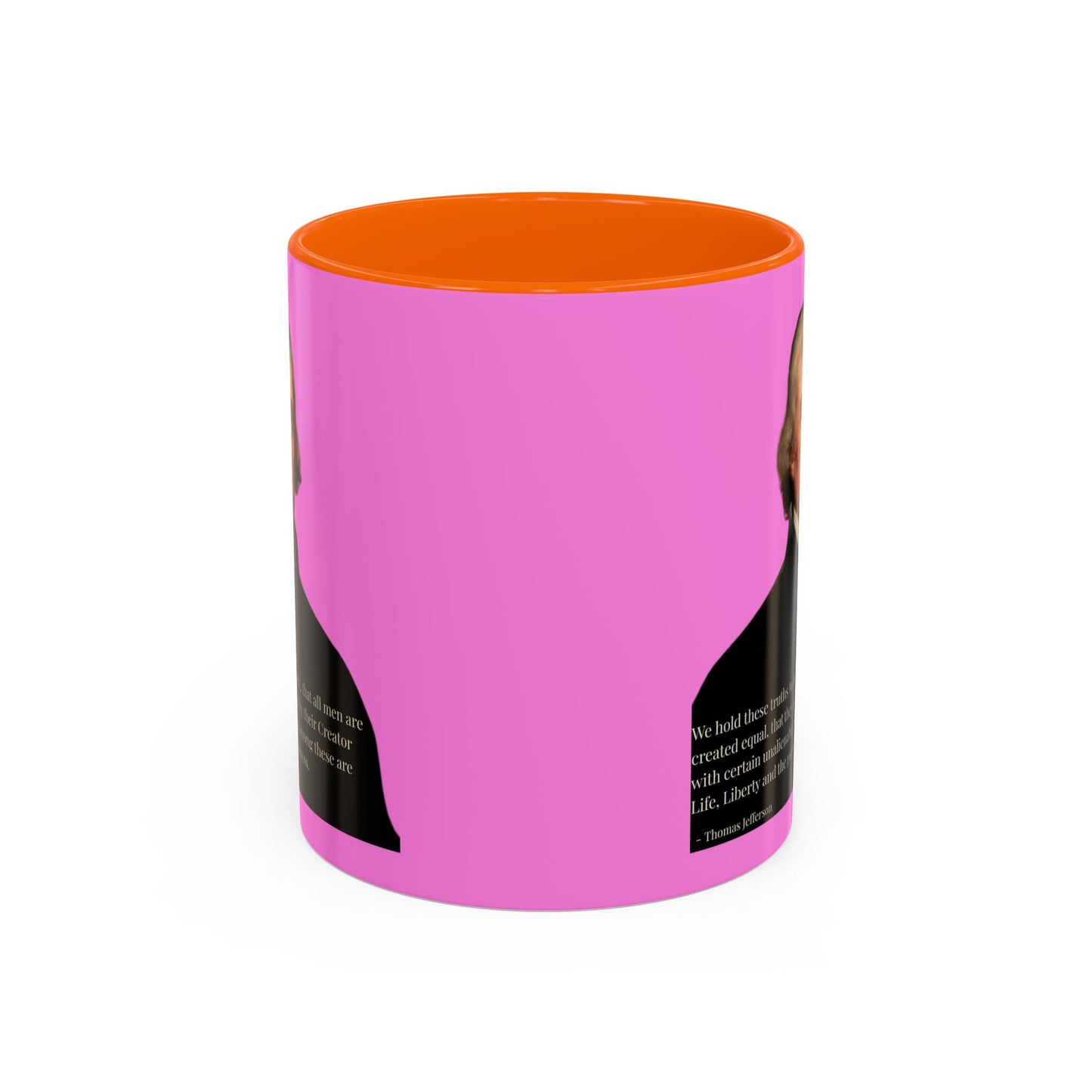 We hold these truths to be self-evident Pink Accent Mug by theGreenDragonTavern.shop