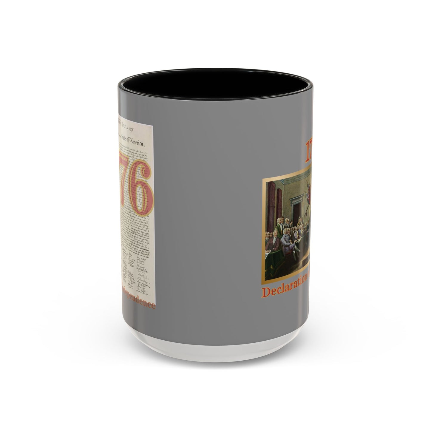 Declaration of Independence Grey Accent Mug by theGreenDragonTavern.shop