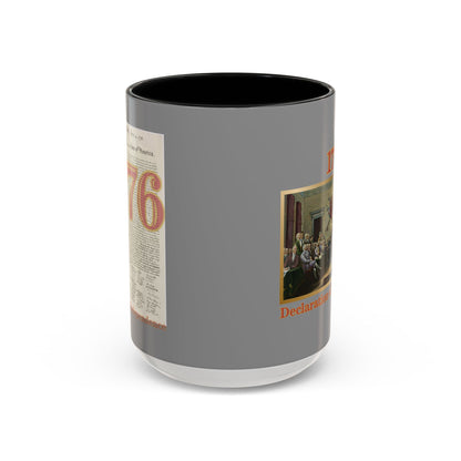 Declaration of Independence Grey Accent Mug by theGreenDragonTavern.shop
