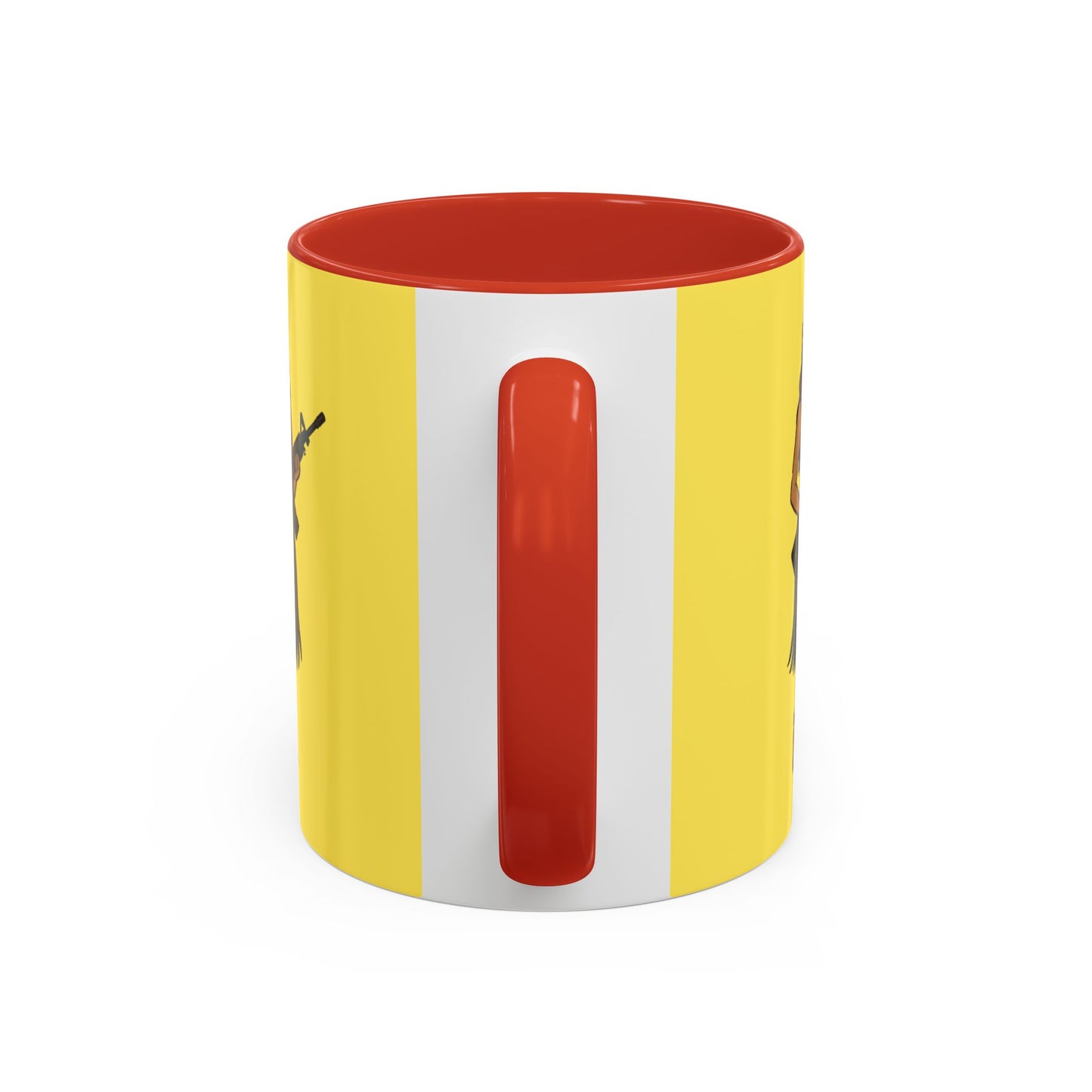 Hula Girl Packin' Heat Pineapple Accent Mug by theGreenDragonTavern.shop