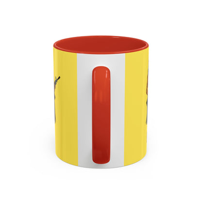Hula Girl Packin' Heat Pineapple Accent Mug by theGreenDragonTavern.shop
