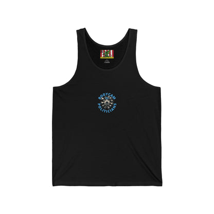 2-sided, Bodycam the Politicians Cameras Unisex Jersey Tank Top by theGreenDragonTavern.shop