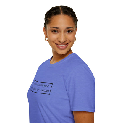 don't assume your freedoms are assured Light colors Unisex T-Shirt by theGreenDragonTavern.shop