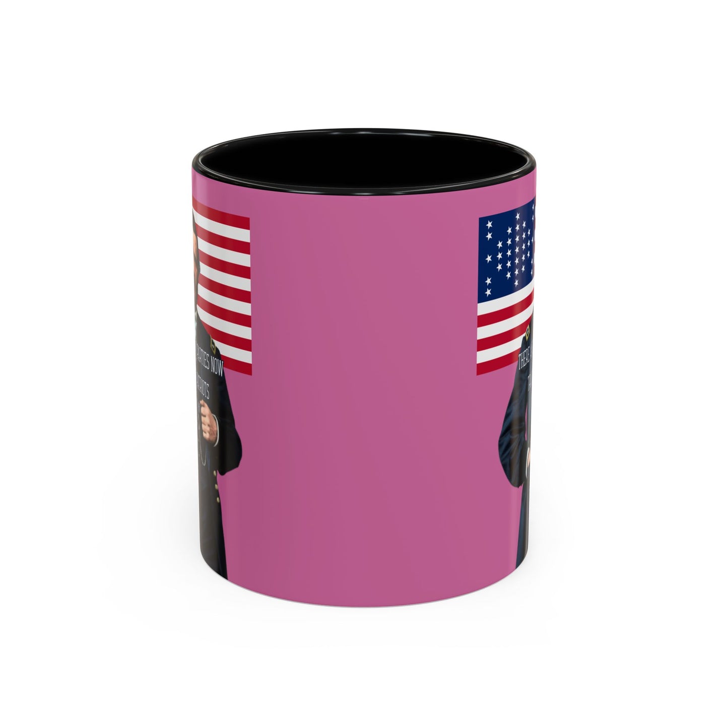 "Traitors and Patriots" Ulysses Grant Pink Accent Mug by theGreenDragonTavern.shop