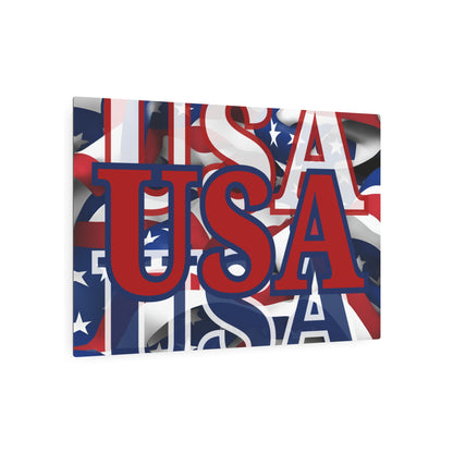 USA! USA! USA Red Center Metal Art Sign by theGreenDragonTavern.shop