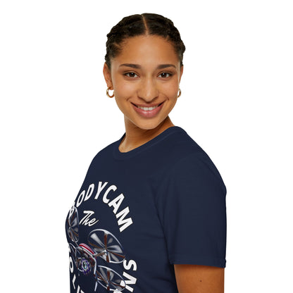 Bodycam the Politicians Drone Dark colors Unisex T-Shirt by theGreenDragonTavern.shop