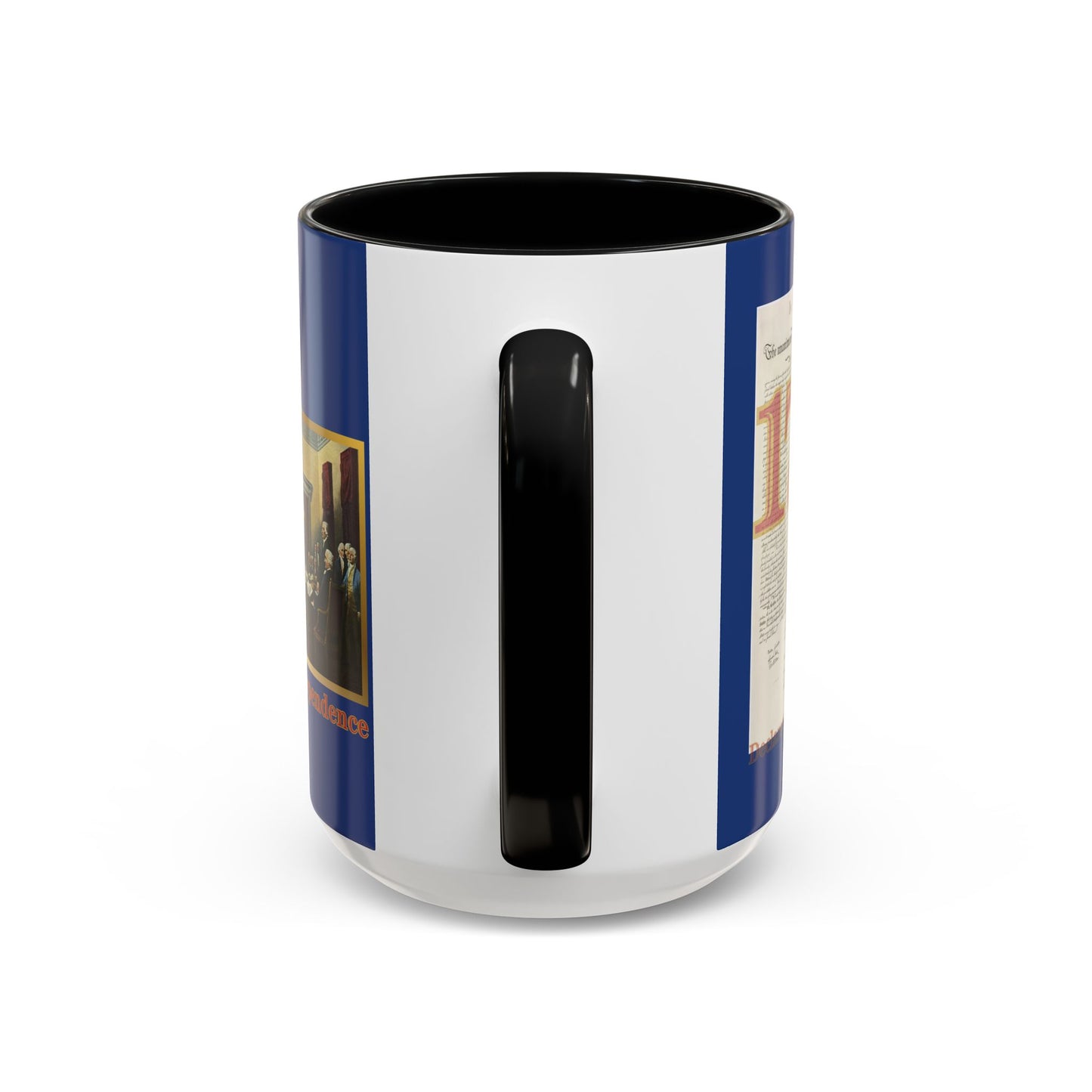Declaration of Independence Dark Blue Accent Mug by theGreenDragonTavern.shop