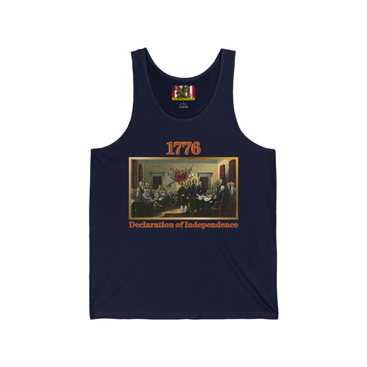 Declaration of Independence Unisex Jersey Tank Top by theGreenDragonTavern.shop