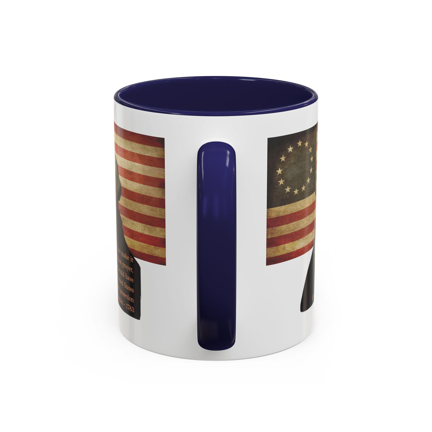 Washington's Earnest Prayer White Accent Mug by theGreenDragonTavern.shop