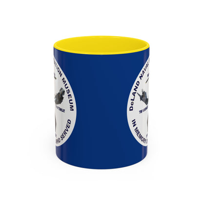 DNASM Student Art Blue Accent Mug by theGreenDragonTavern.shop