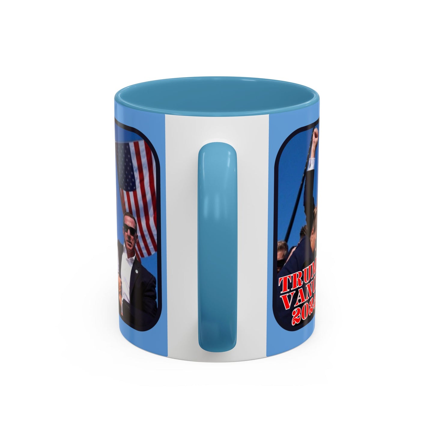 Trump and Vance 2024 Accent Mug by theGreenDragonTavern.shop