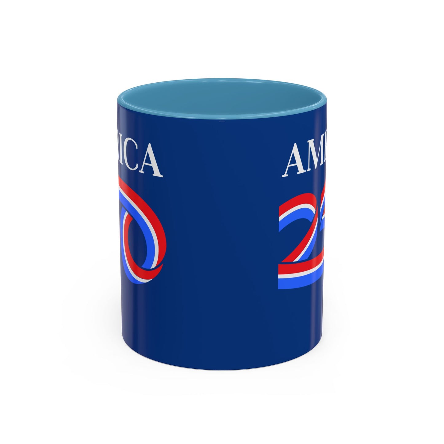 America 250 Dark Blue Accent Mug by theGreenDragonTavern.shop