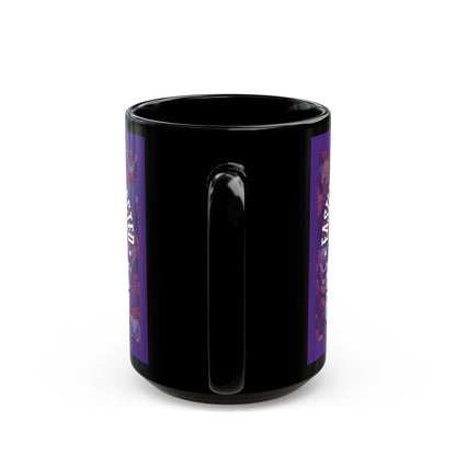 Easily Distracted by Heinous Fuckery Little Jinx Dark Purple Mug by theGreenDragonTavern.shop