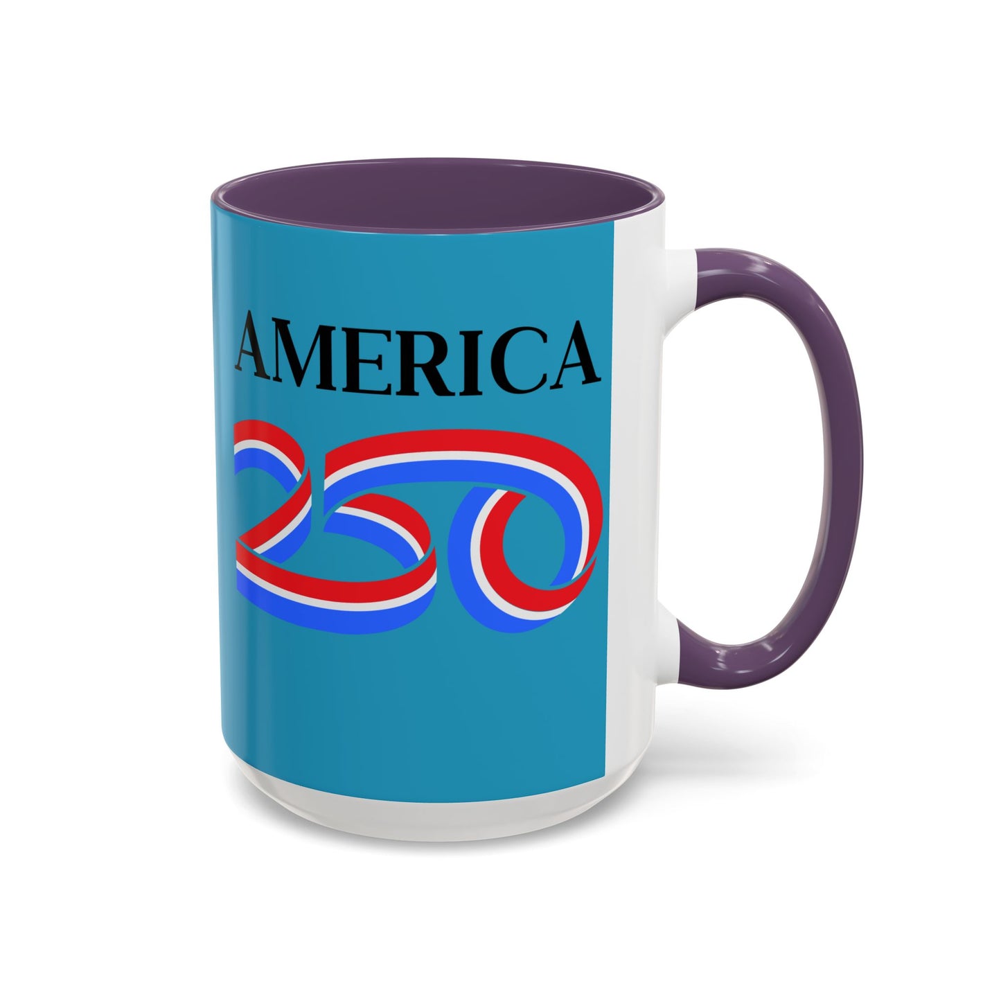 America 250 Turquoise Accent Mug by theGreenDragonTavern.shop