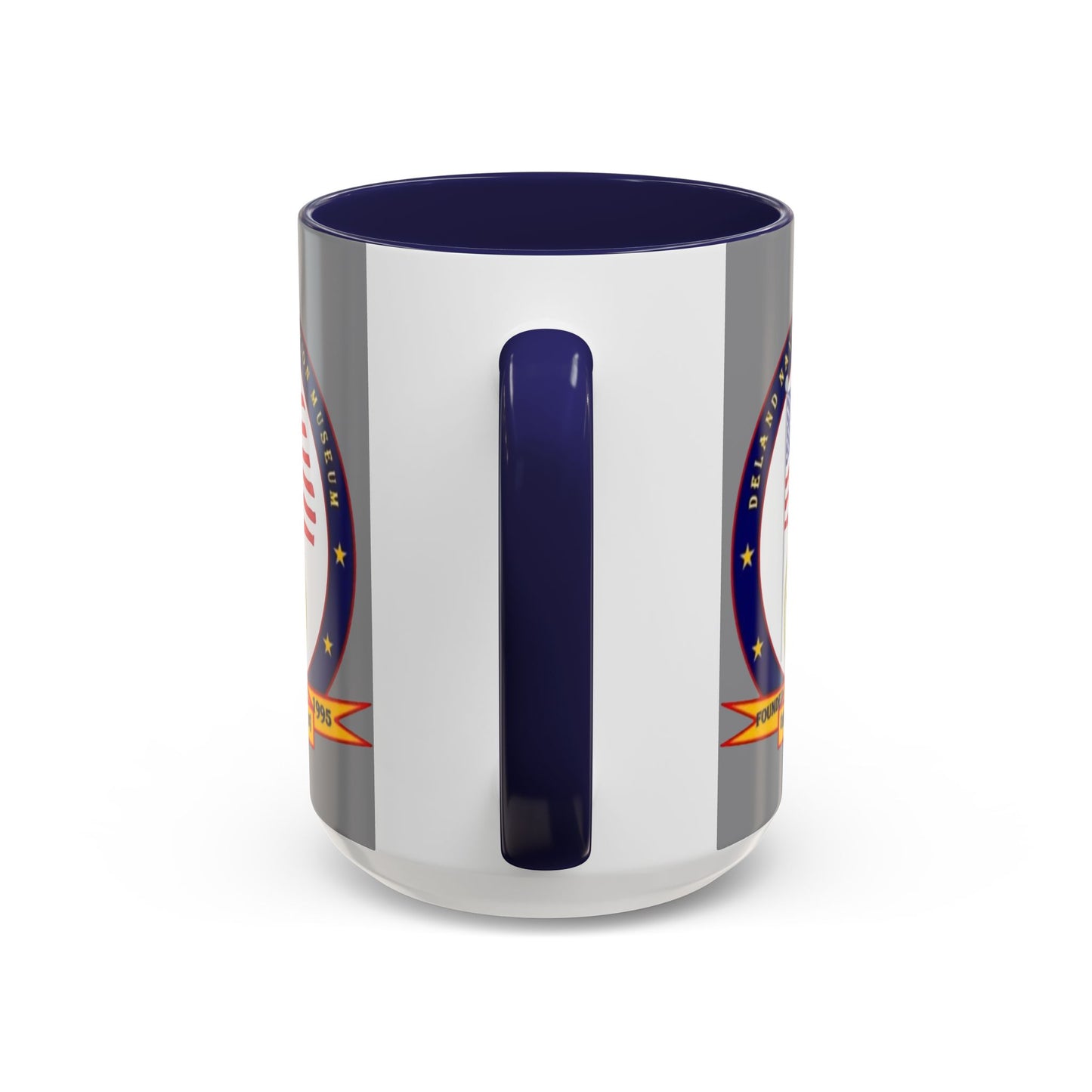 DeLand Naval Air Station Museum Grey Accent Mug by theGreenDragonTavern.shop