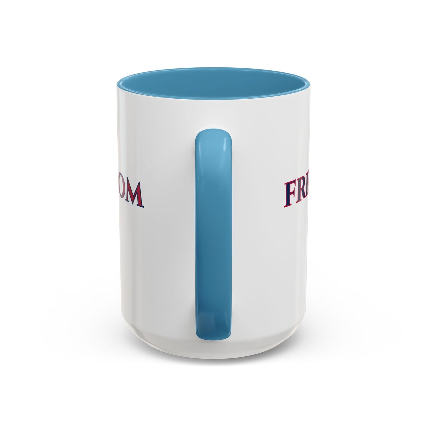 Freedom, White Accent Mug by theGreenDragonTavern.shop