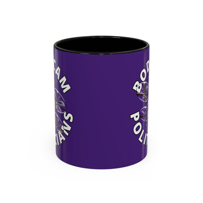 Bodycam the Politicians Drone Dark Purple Accent Mug by theGreenDragonTavern.shop