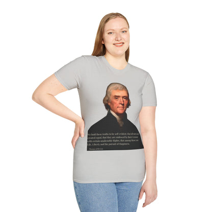 We hold these truths to be self-evident Light colors Unisex T-Shirt by theGreenDragonTavern.shop