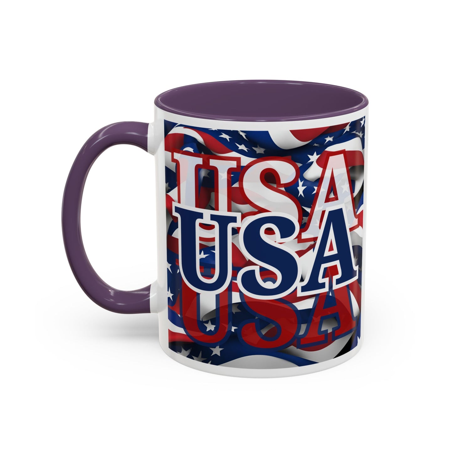 USA BLfont Center Patriot Accent Mug by theGreenDragonTavern.shop