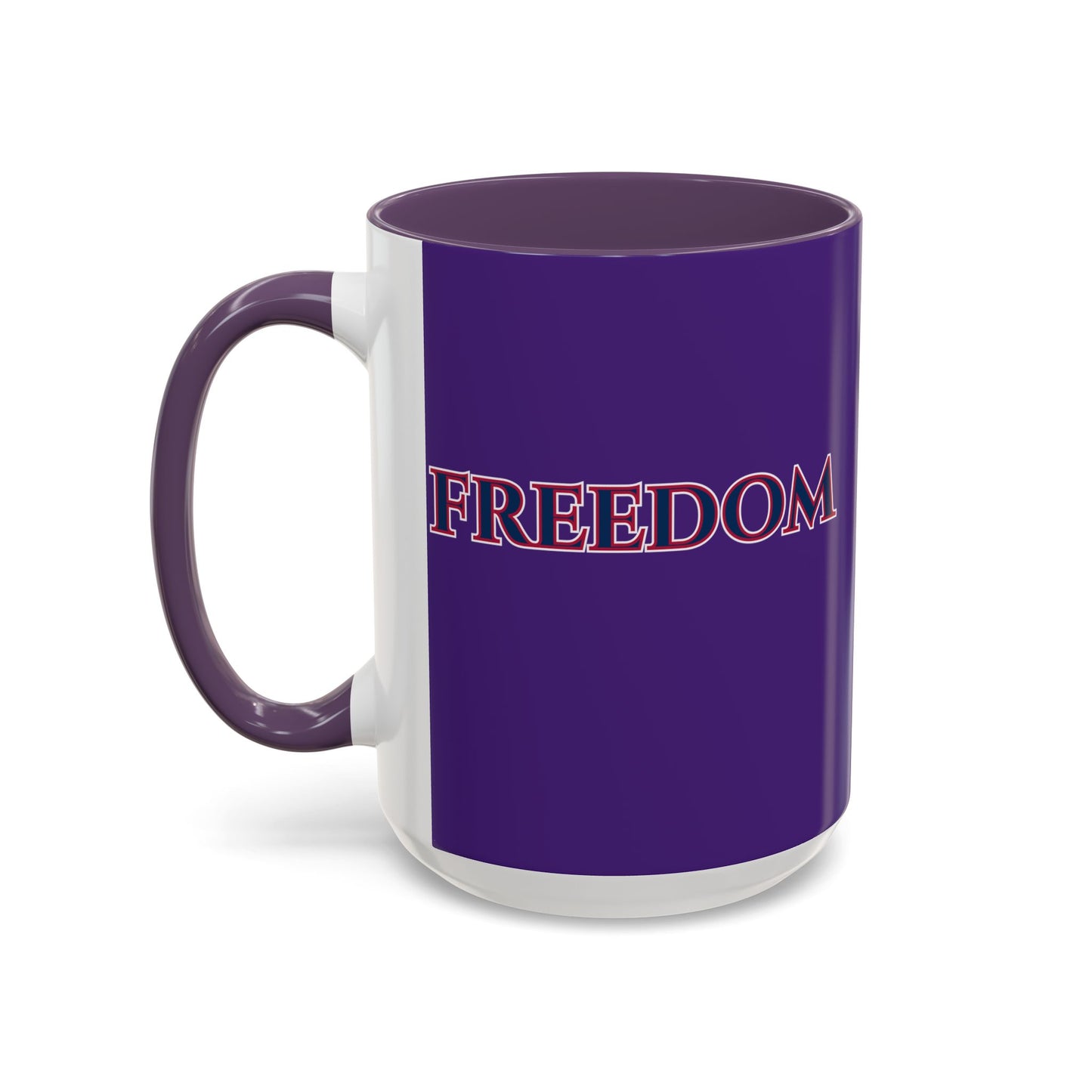 Freedom, Dark Purple Accent Mug by theGreenDragonTavern.shop
