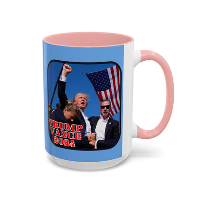 Trump and Vance 2024 Accent Mug by theGreenDragonTavern.shop