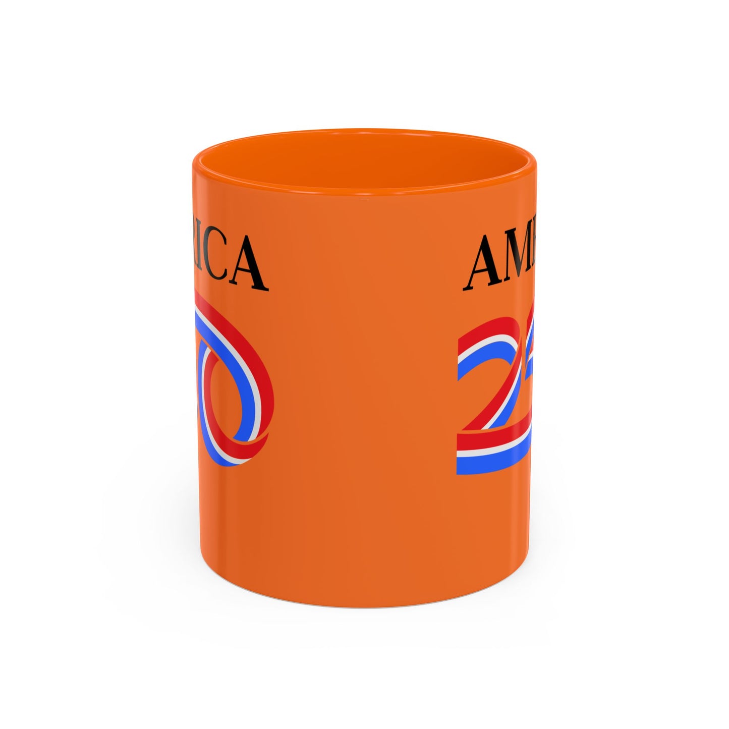America 250 Orange Accent Mug by theGreenDragonTavern.shop