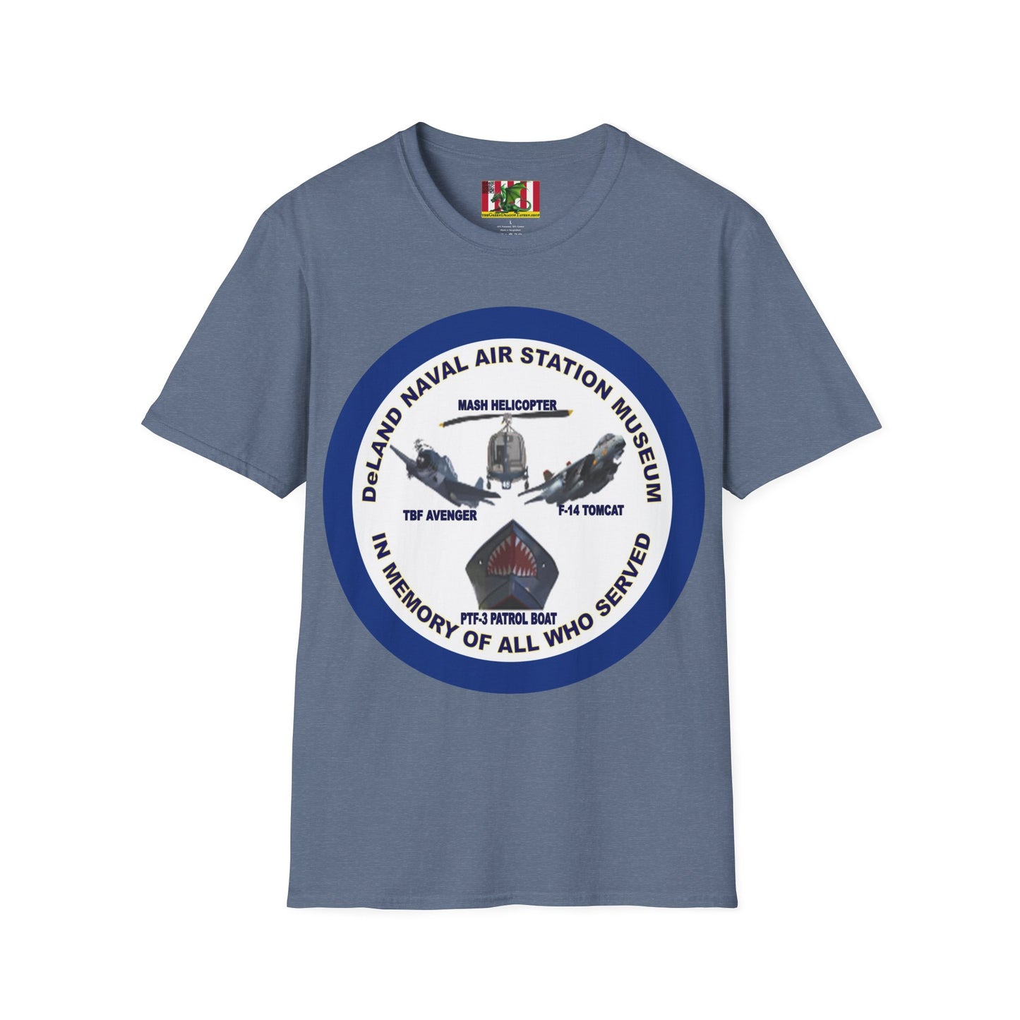 DNASM Student Art Navy Frame Darker colors Unisex T-Shirt by theGreenDragonTavern.shop