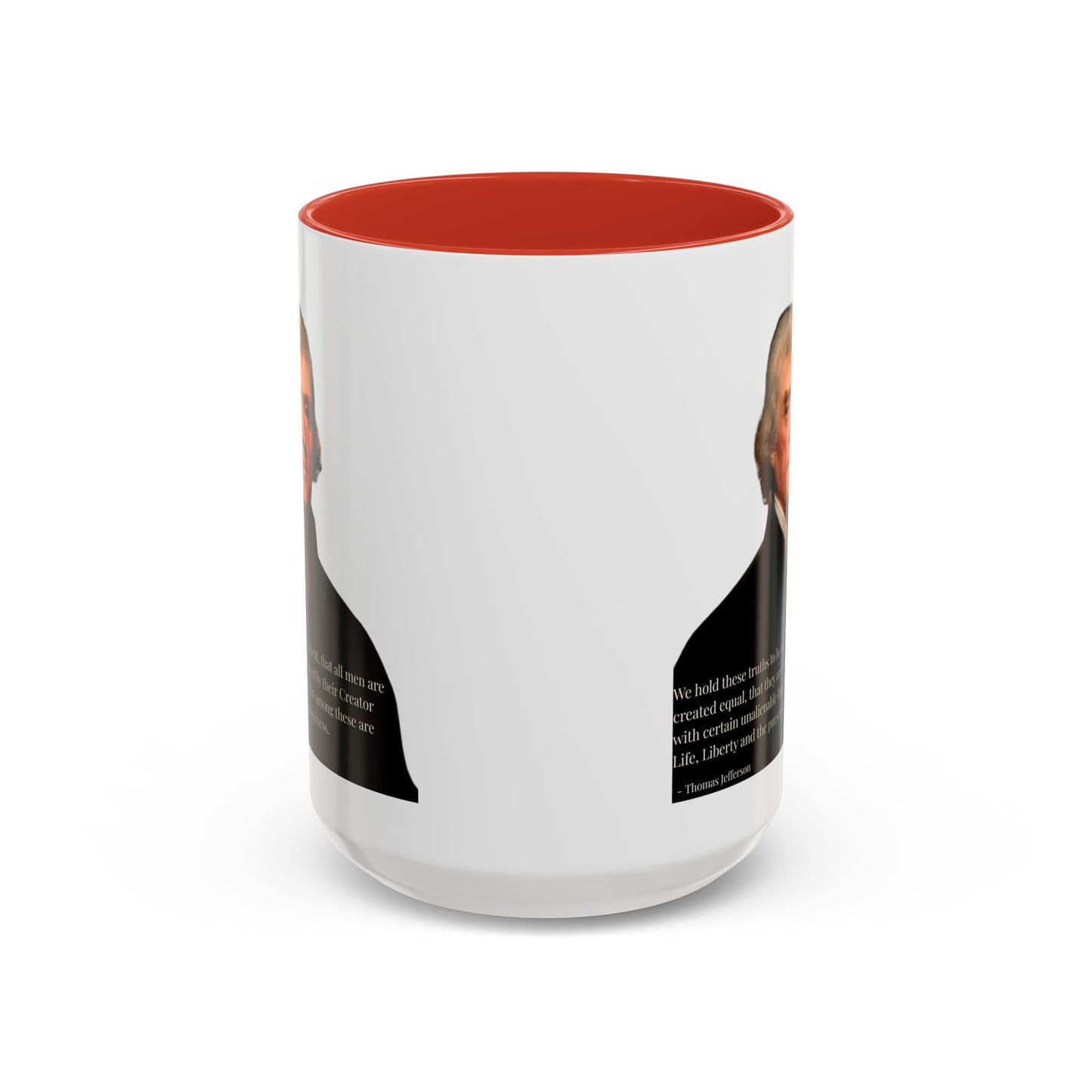 We hold these truths to be self-evident White Accent Mug by theGreenDragonTavern.shop