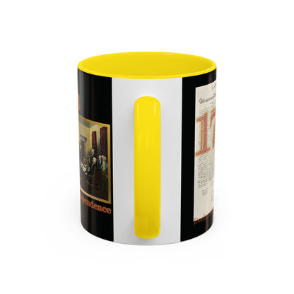 Declaration of Independence Black Accent Mug by theGreenDragonTavern.shop