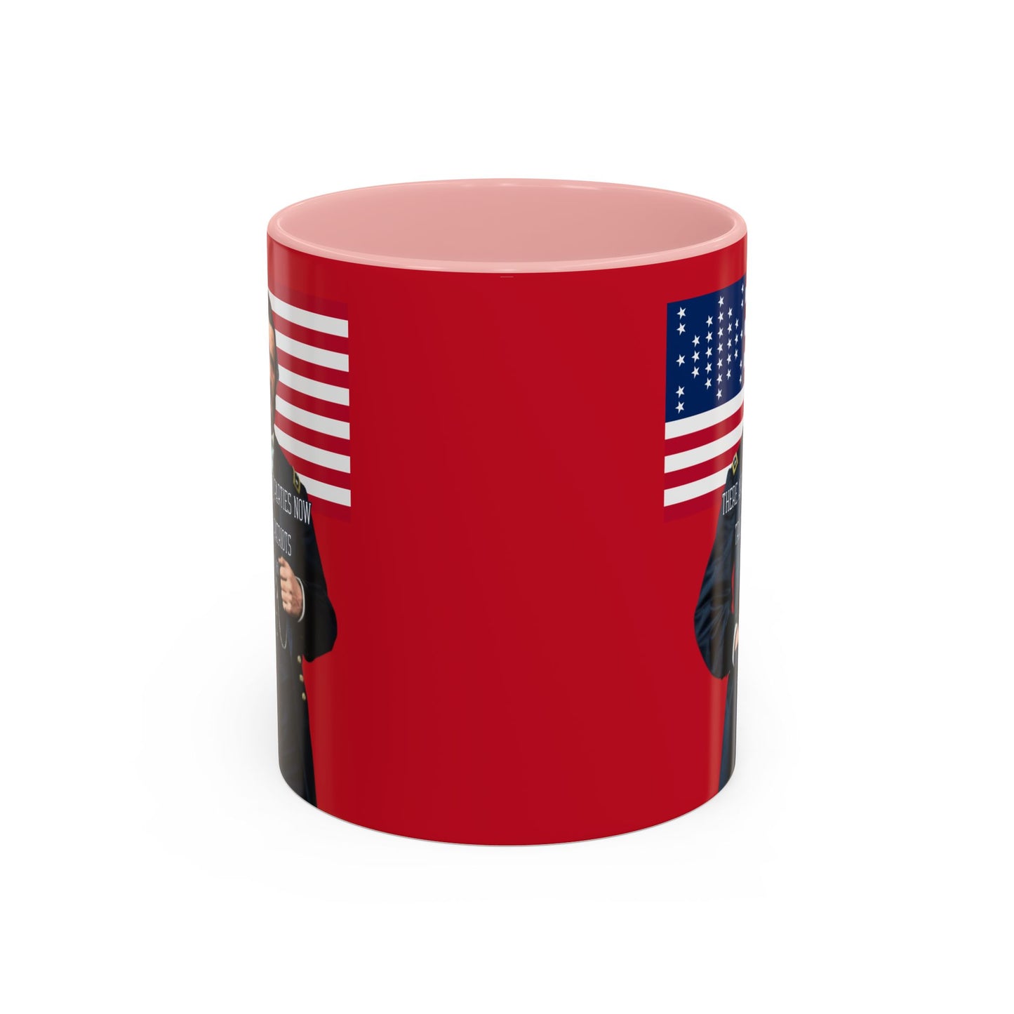 "Traitors and Patriots" Ulysses Grant Red Accent Mug by theGreenDragonTavern.shop