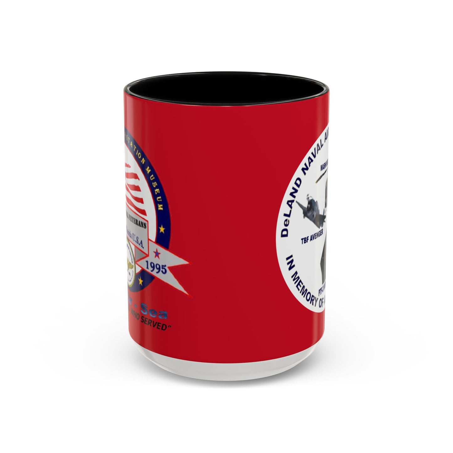 DNASM 2-sided, Founding & Student Art w/WhiteBG Red Accent Mug by theGreenDragonTavern.shop