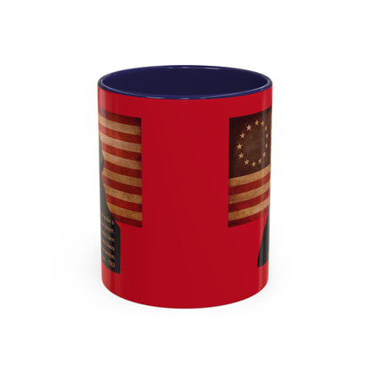 Washington's Earnest Prayer Red Accent Mug by theGreenDragonTavern.shop