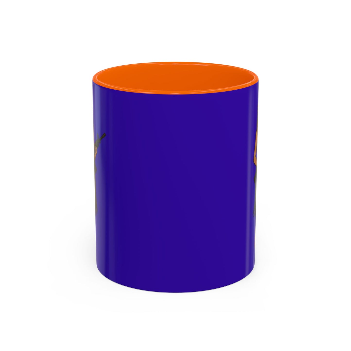 Hula Girl Packin' Heat Dark Purple Accent Mug by theGreenDragonTavern.shop