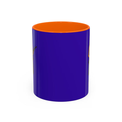 Hula Girl Packin' Heat Dark Purple Accent Mug by theGreenDragonTavern.shop