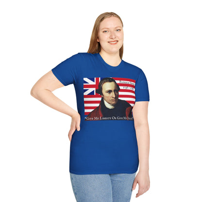 Patrick Henry Dark colors Unisex T-Shirt by theGreenDragonTavern.shop
