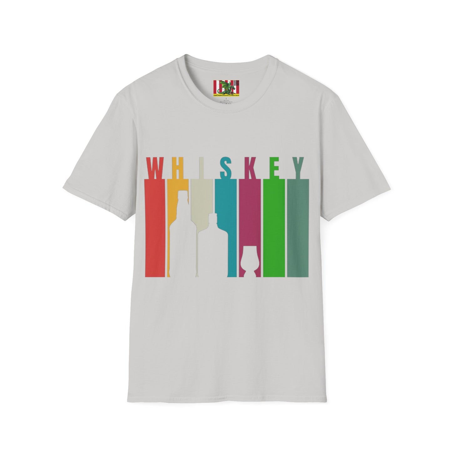 Whiskey spelled with an 'e' LTcolors Unisex T-Shirt by theGreenDragonTavern.shop