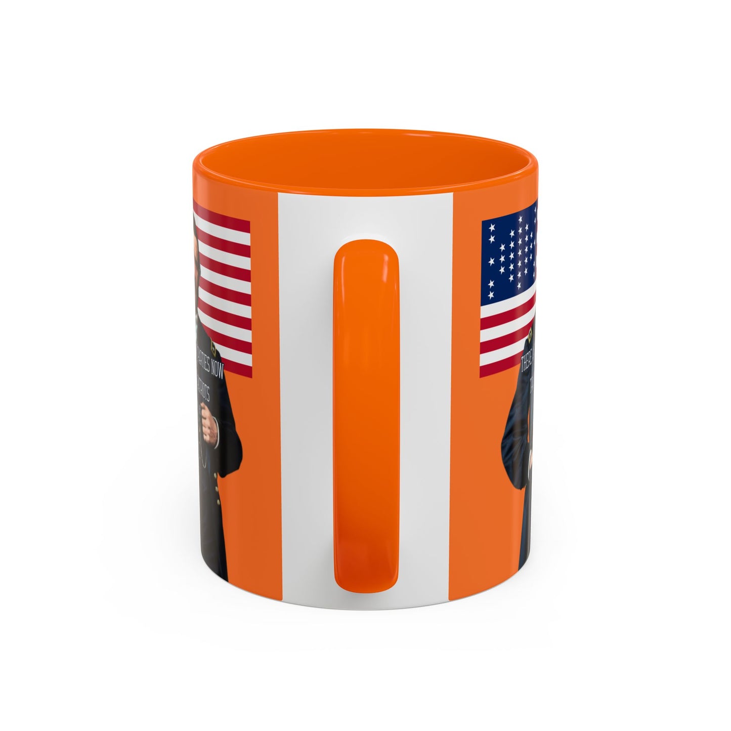 "Traitors and Patriots" Ulysses Grant Orange Accent Mug by theGreenDragonTavern.shop