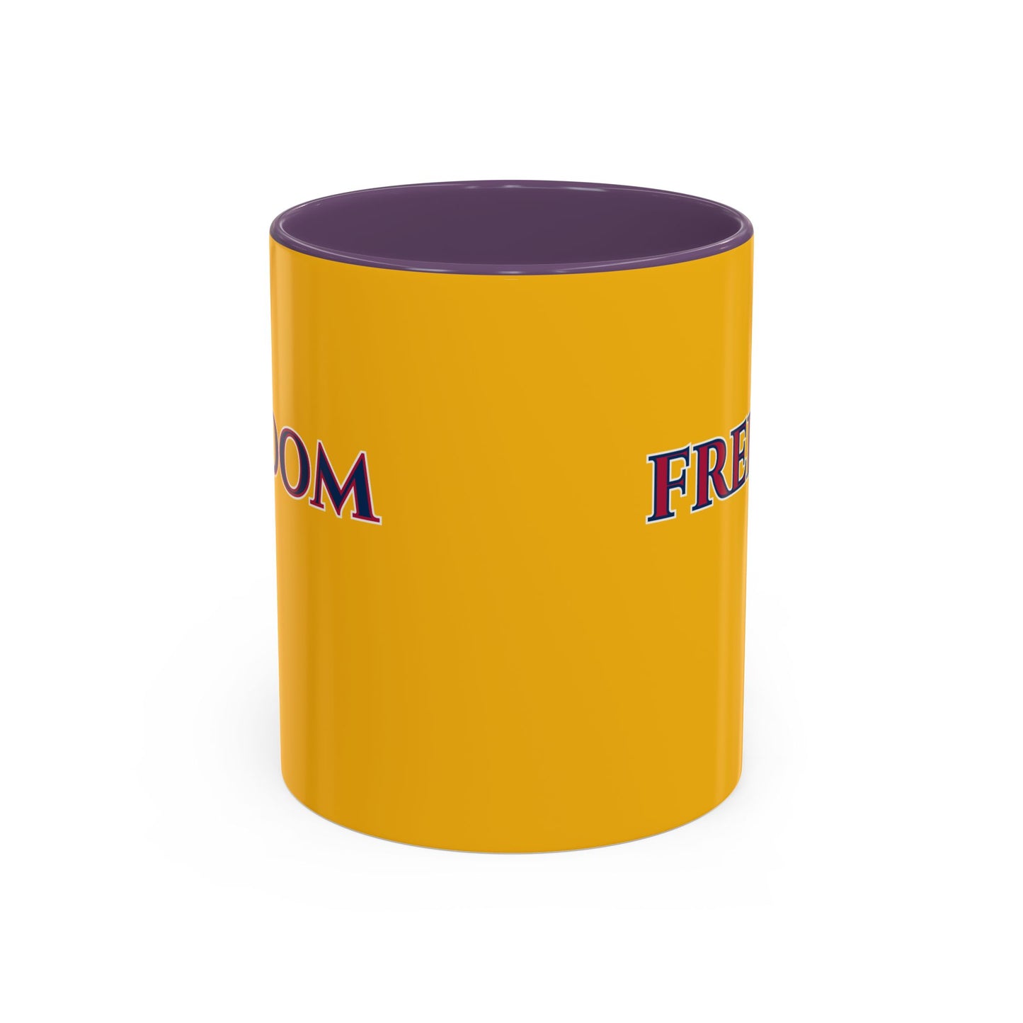 Freedom, Yellow Accent Mug by theGreenDragonTavern.shop
