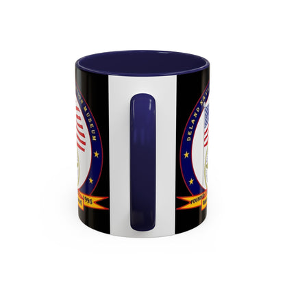 DeLand Naval Air Station Museum Black Accent Mug by theGreenDragonTavern.shop