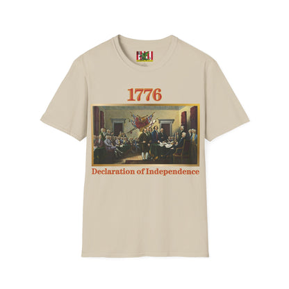 Declaration of Independence Light colors Unisex T-Shirt by theGreenDragonTavern.shop