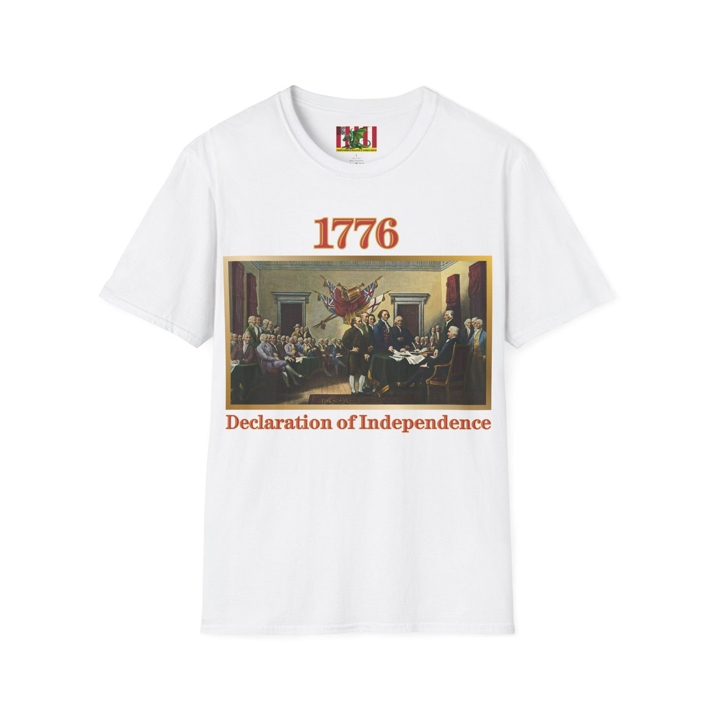 Declaration of Independence Light colors Unisex T-Shirt by theGreenDragonTavern.shop