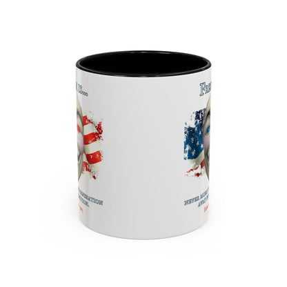 Ronald Reagan Freedom Vendetta White Accent Mug by theGreenDragonTavern.shop