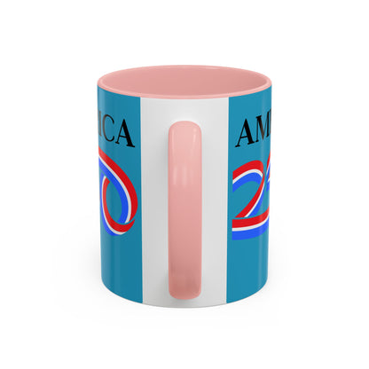 America 250 Turquoise Accent Mug by theGreenDragonTavern.shop