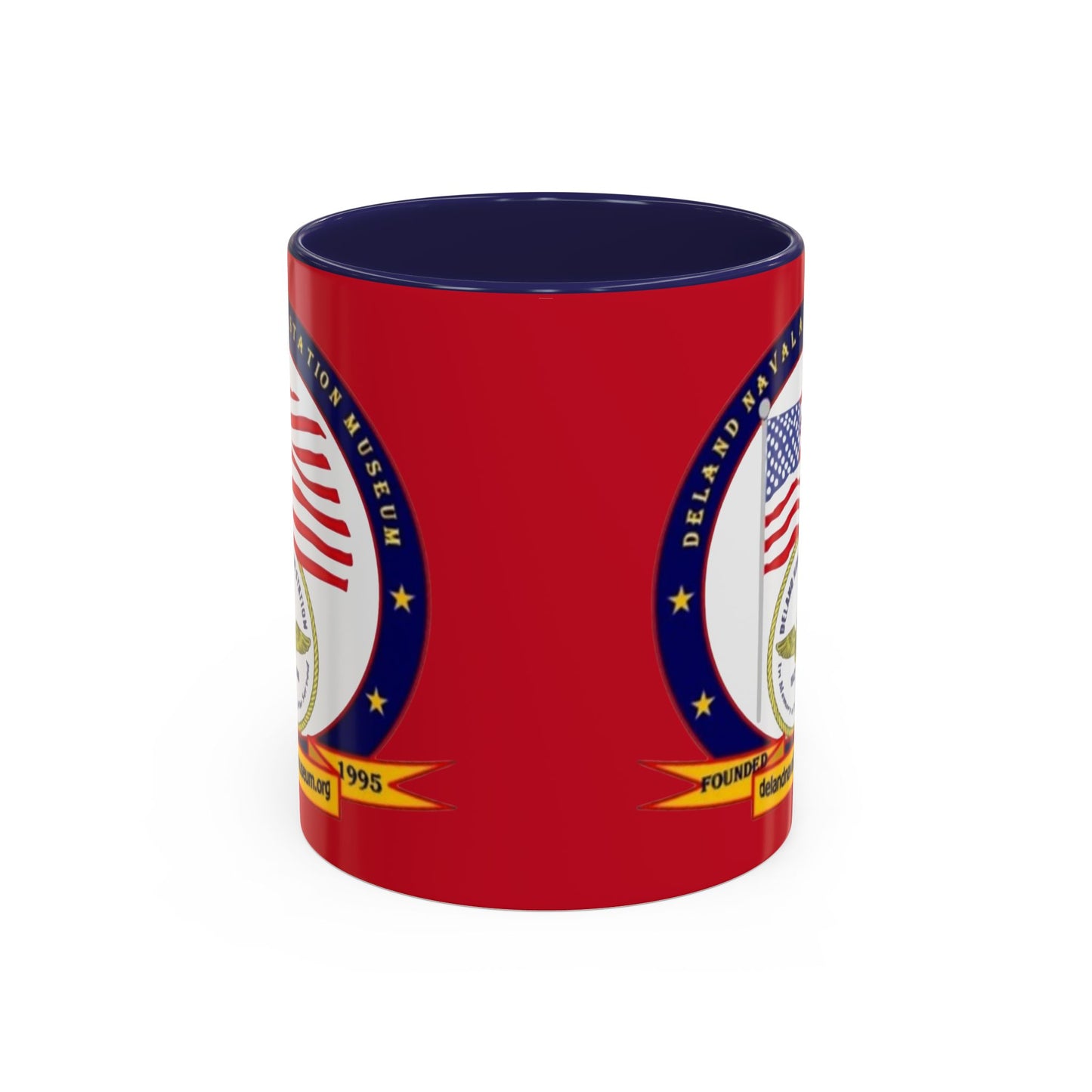 DeLand Naval Air Station Museum Red Accent Mug by theGreenDragonTavern.shop