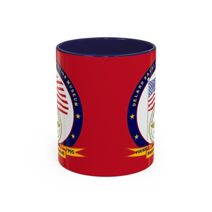 DeLand Naval Air Station Museum Red Accent Mug by theGreenDragonTavern.shop