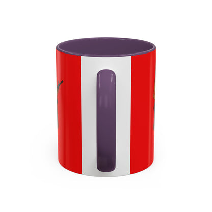 Hula Girl Packin' Heat Red Accent Mug by theGreenDragonTavern.shop