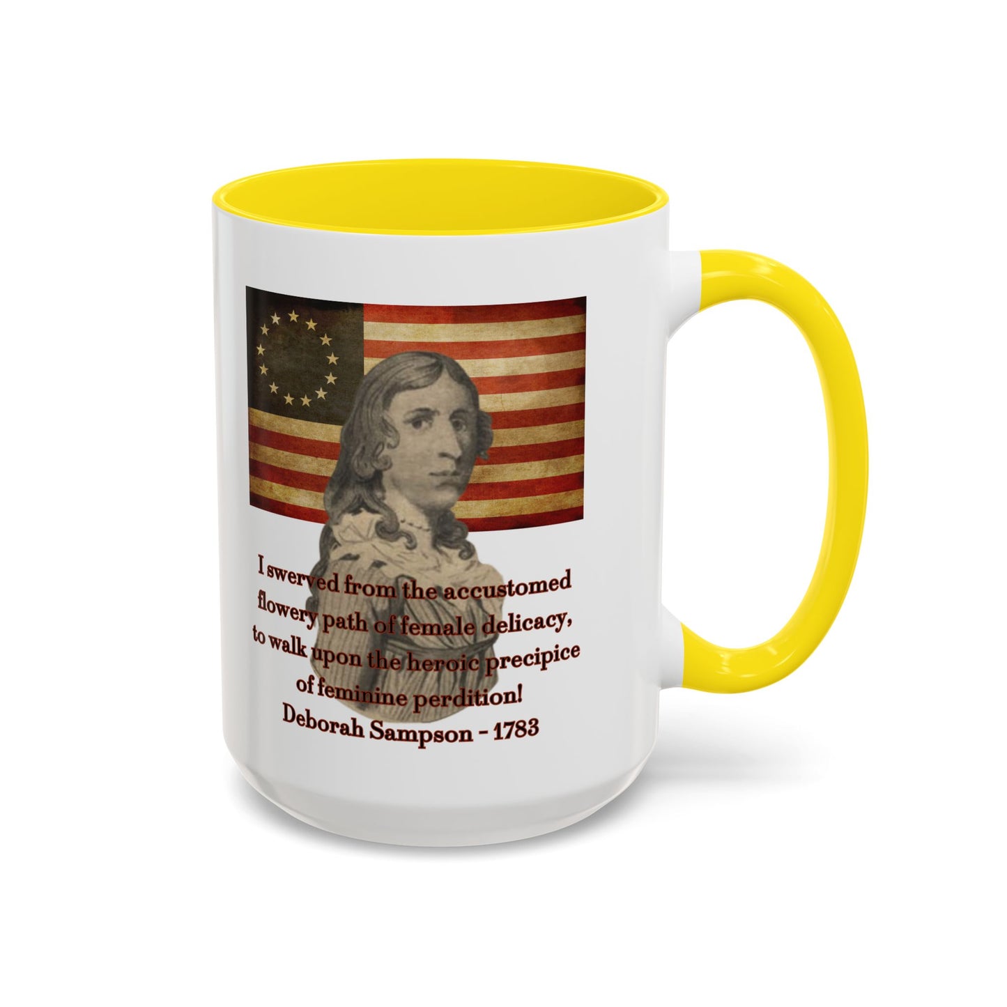 Deborah Sampson, America's Mulan White Accent Mug by theGreenDragonTavern.shop