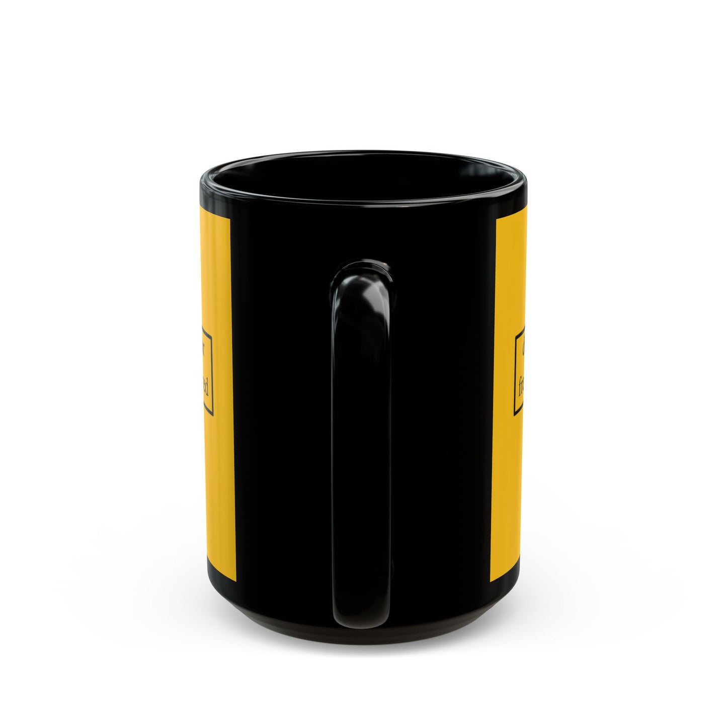 don't assume your freedoms are assured Black font Yellow Mug by theGreenDragonTavern.shop