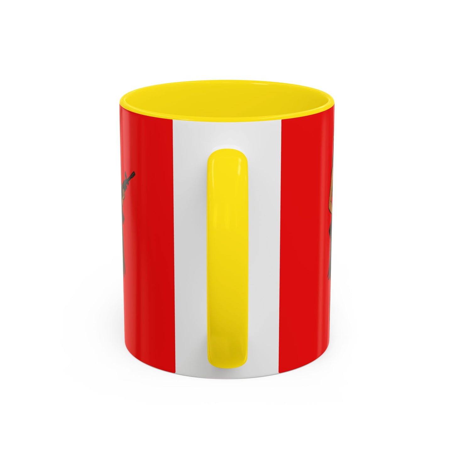 Hula Girl Packin' Heat Red Accent Mug by theGreenDragonTavern.shop