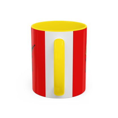 Hula Girl Packin' Heat Red Accent Mug by theGreenDragonTavern.shop